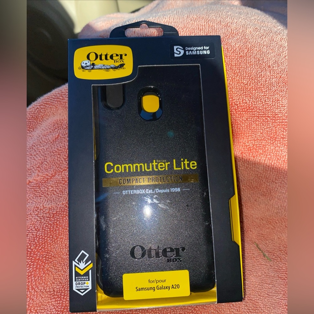 𝅺OTTER BOX Commuter Lite Phone Case Samsung Galaxy A20 Black NEW in BOX